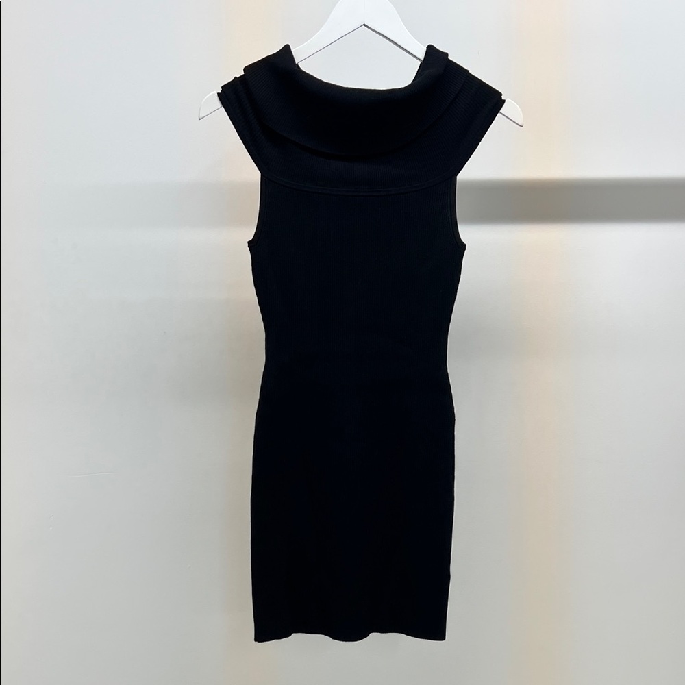 A.L.C. Black Cowl Neck Mini Dress